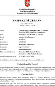 Inspekční zpráva 11.-23.2.2026